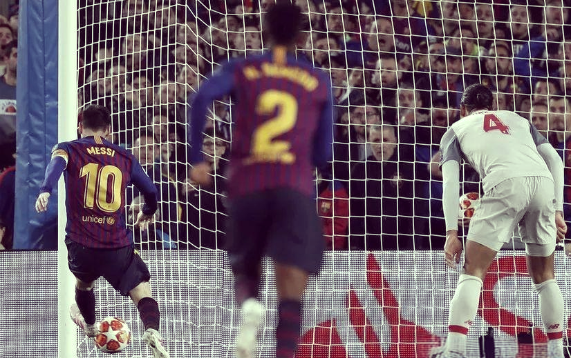 梅西再破纪录，带领巴萨晋级欧冠半决赛！