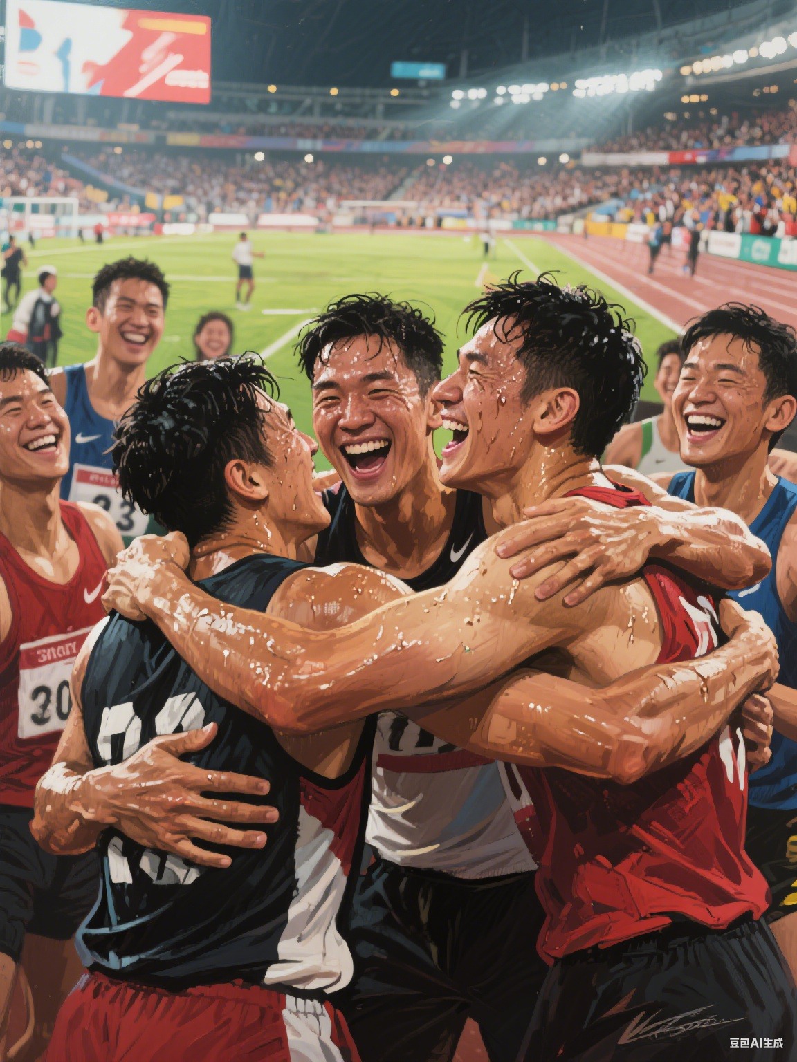 疯狂比拼中，球员们奋力拼搏的简单介绍